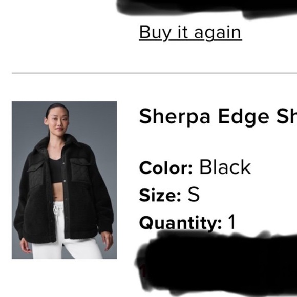 NWT ALO YOGA SHERPA EDGE SHACKET SMALL - Picture 4 of 7